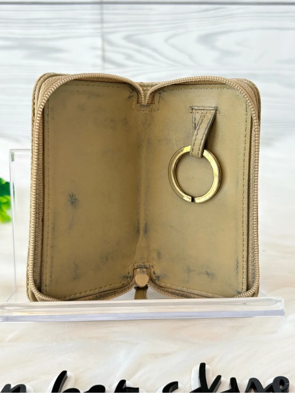Gucci Beige GG Canvas Zip Key holder/Card holder - Picture 8 of 11